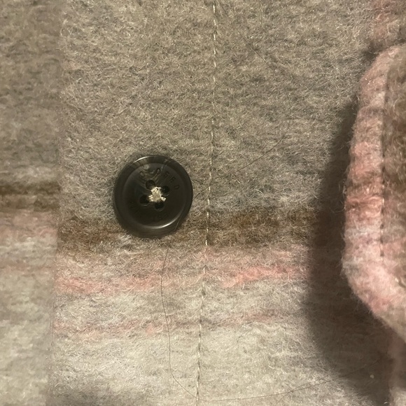 Closed Titania Plaid Shirt Jacket in Muddy Beige - Picture 4 of 6